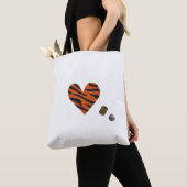 Zebra-heart Tasche (Von Nahem)