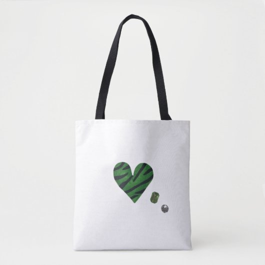 Zebra-heart Tasche (Vorderseite)