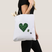 Zebra-heart Tasche (Von Nahem)