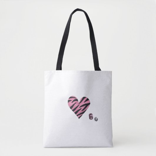 Zebra-heart Tasche (Vorderseite)