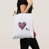 Zebra-heart Tasche (Von Nahem)