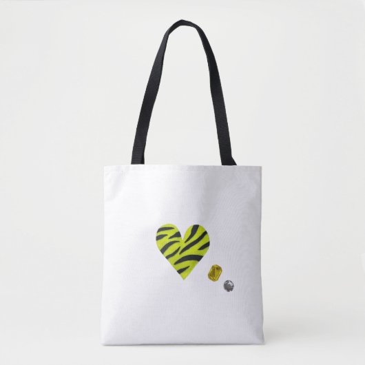 Zebra-heart Tasche (Vorderseite)