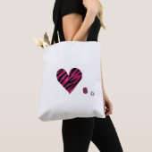 Zebra-heart Tasche (Von Nahem)