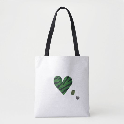 Zebra-heart Tasche (Vorderseite)