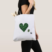Zebra-heart Tasche (Von Nahem)