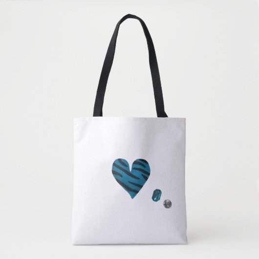 Zebra-heart Tasche (Vorderseite)