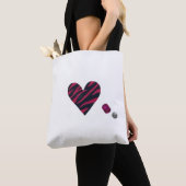 Zebra-heart Tasche (Von Nahem)