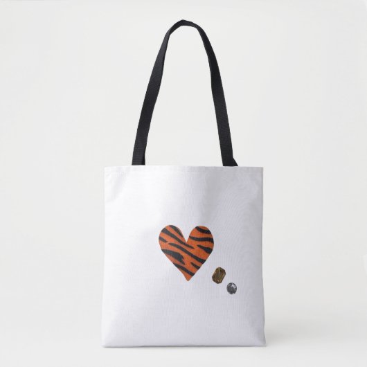 Zebra-heart Tasche (Vorderseite)