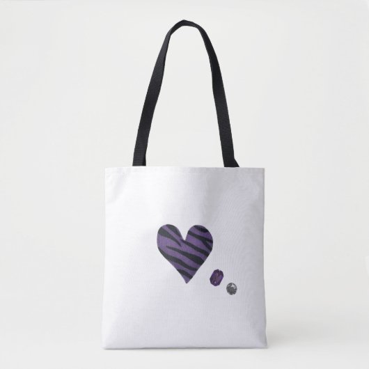 Zebra-heart Tasche (Vorderseite)
