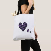 Zebra-heart Tasche (Von Nahem)