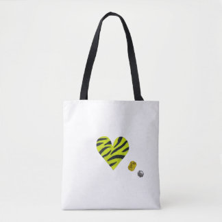 Zebra-heart Tasche