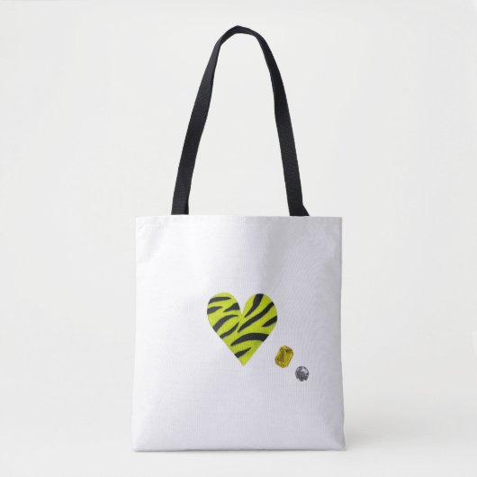 Zebra-heart Tasche (Vorderseite)