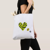 Zebra-heart Tasche (Von Nahem)