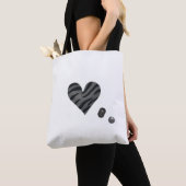 Zebra-heart Tasche (Von Nahem)
