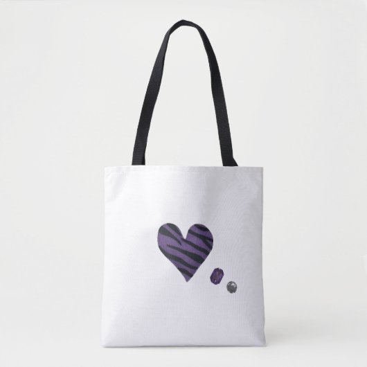 Zebra-heart Tasche (Vorderseite)