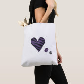Zebra-heart Tasche (Von Nahem)