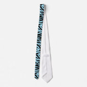 Zebra hellblau und schwarz krawatte (Rückseite)