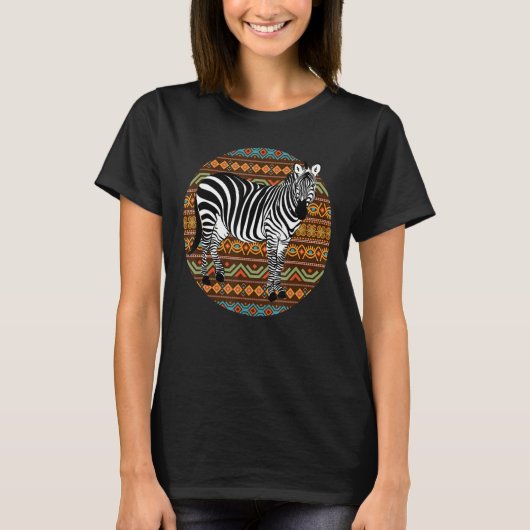 Zebra-Hemd für Männer in Afrika Tiergarten T-Shirt (Vorderseite)
