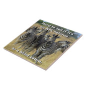 Zebra Herd Fliese (Seite)