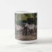 Zebra Herd personalize Name Gift Tasse (Mittel)