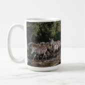 Zebra Herd personalize Name Gift Tasse (Links)
