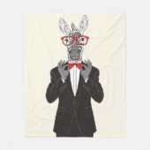 Zebra-Herr Fleecedecke (Vorderseite)