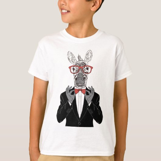 Zebra-Herr T-Shirt (Vorderseite)