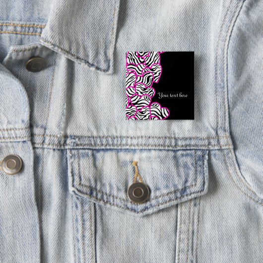 Zebra Herz Button (Beispiel)