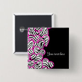 Zebra Herz Button (Vorne & Hinten)