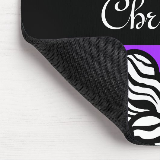 Zebra herz mousepad (Ecke)
