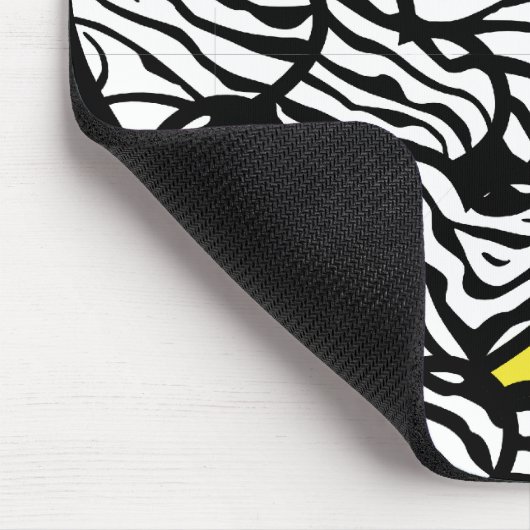 Zebra herz mousepad (Ecke)