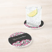 Zebra herzen Untersetzer (Seite)