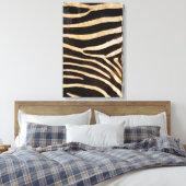 Zebra Hide 2 Leinwanddruck (Insitu (Schlafzimmer))