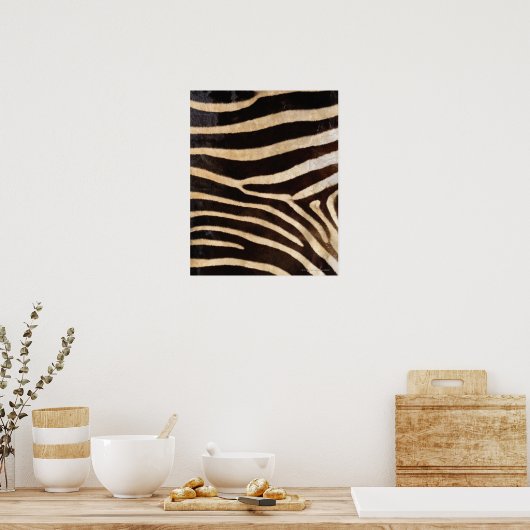 Zebra Hide 2 Poster (Küche)