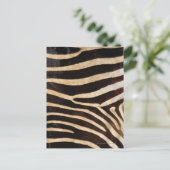 Zebra Hide 2 Postkarte (Stehend Vorderseite)