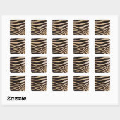 Zebra Hide 2 Quadratischer Aufkleber (Blatt)