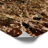 Zebra hinter dem Malplakat Poster (Ecke)