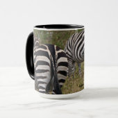Zebra-Hintern-Kaffee-Tasse Tasse (Vorderseite Links)