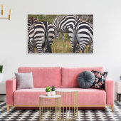Zebra Hinterns Leinwand Print (Insitu (Wohnzimmer))