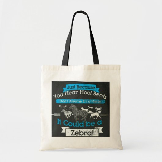 Zebra hoofbeats Tasche (Vorne)