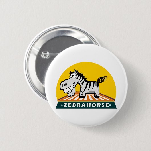 Zebra Hores Button (Vorne & Hinten)