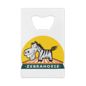 Zebra Hores Geldbeutel Flaschenöffner (Rückseite)