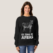 Zebra Horse Africa Animal Safari Boy Wild Sweatshirt (Vorne ganz)