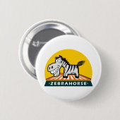 Zebra Horse Button (Vorne & Hinten)