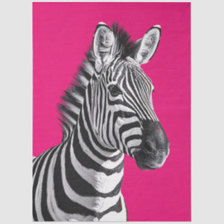 Zebra Hot Pink Pop Art Dekoupage Seidenpapier