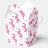 Zebra Hot Pink und White Silhouette Geschenkschachtel (Geöffnet)