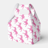 Zebra Hot Pink und White Silhouette Geschenkschachtel (Vorderseite)