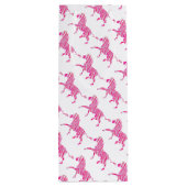 Zebra Hot Pink und White Silhouette Geschenktüte Für Weinflaschen (Rückseite)