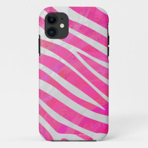 Zebra Hot Rosa und White Print Case-Mate iPhone Hülle