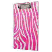 Zebra Hot Rosa und White Print Klemmbrett (Links)